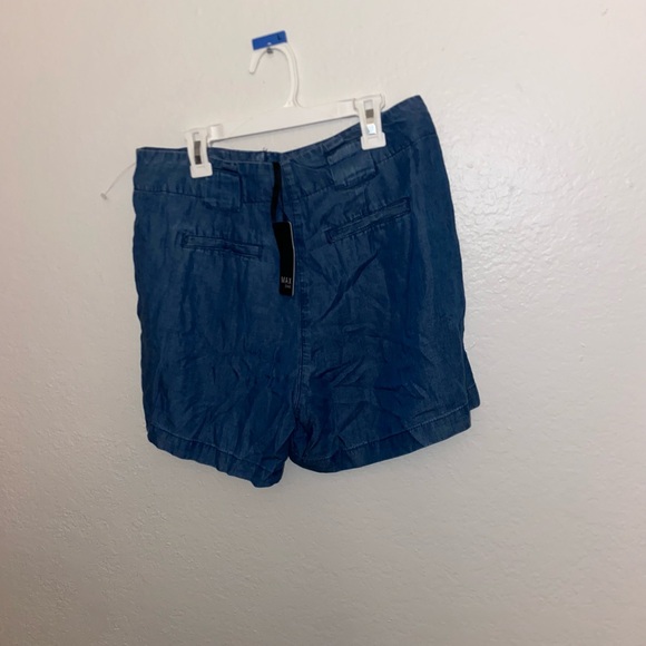 cute blue Jean denim shorts flowey formal y2k bottoms festival rich girl vibes - Picture 8 of 12